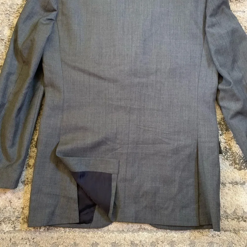 J. Crew x Tallegno 1900 Ludlow Gray Italian Wool Blazer 38R